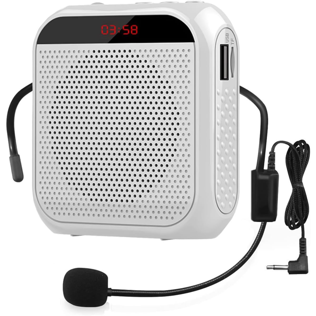 ZORBES Voice Amplifier for Teachers - Microphone Headset Set 2200 mAh, with Headset Microphone Support TF Card/U Flash Disk, Portable Voice Amplifier for Teachers, tour guide, coach, speaker ZORBES Voice Amplifier for Teachers - Microphone Headset Set 2200 mAh, with Headset Microphone Support TF Card/U Flash Disk, Portable Voice Amplifier for Teachers, tour guide, coach, speaker